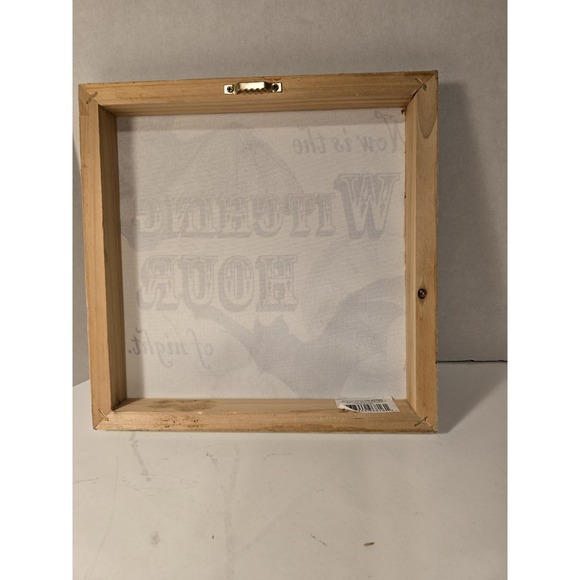 Now Is The Witching Hour Of Night... Sign 10" Bats Time Clock Halloween /0440‎ - Picture 2 of 4